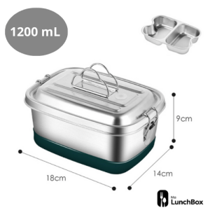 Lunch Box Isotherme Inox London Square 1200 Ml