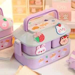 Boîte À Goûter Lunch Box Kawaii Pour Enfants