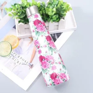 Bouteille Isotherme Inox Bouquet De Rose