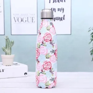 Bouteille Isotherme Inox Drawing Roses