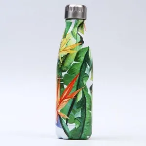 Bouteille Isotherme Inox Flora Tropical