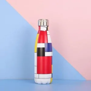 Bouteille Isotherme Inox Mondrian Design