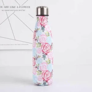 Bouteille Isotherme Inox Rose Rétro