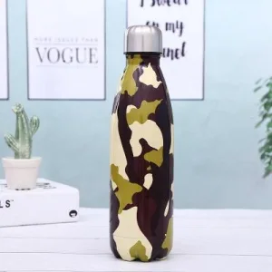 Bouteille Isotherme Inox Vert Camouflage