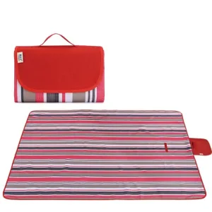 Couverture Pique-nique Rouge Rayé