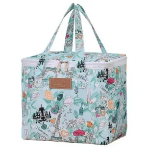Lunch Bag Blue Cartoon