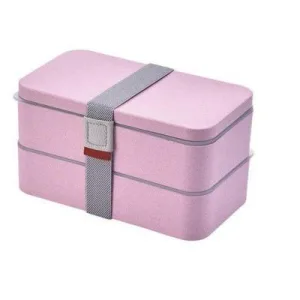 Lunch Box Bento Écologique Paille De Blé Rosa