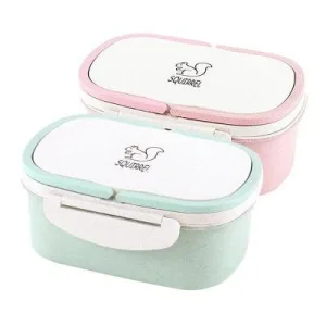 Lunch Box Enfant En Paille De Blé 2 Emplacements