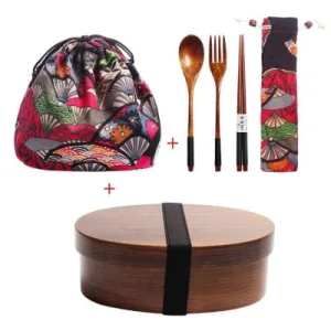 Lunch Box Traditionnelle Japonaise En Bois Atsu
