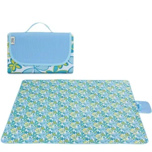 Couverture Pique-nique Tiaré Tahiti Bleu