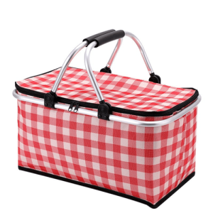 Panier Pique-nique Vichy Rouge