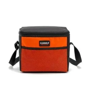 Sac À Bandoulière Bicolore Noir Et Orange
